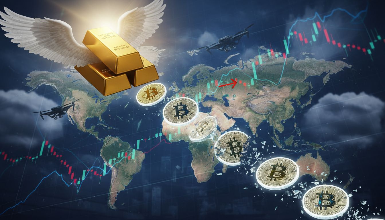 黃金首破 5,000 美元歷史新高、比特幣(BTC)急跌至 8.8 萬美元　市場避險情緒升溫